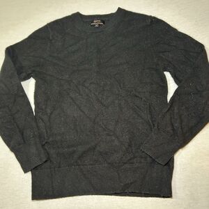 Quince 100% Mongolian Cashmere Crewneck Sweater Black Small Classic Quite Luxury
